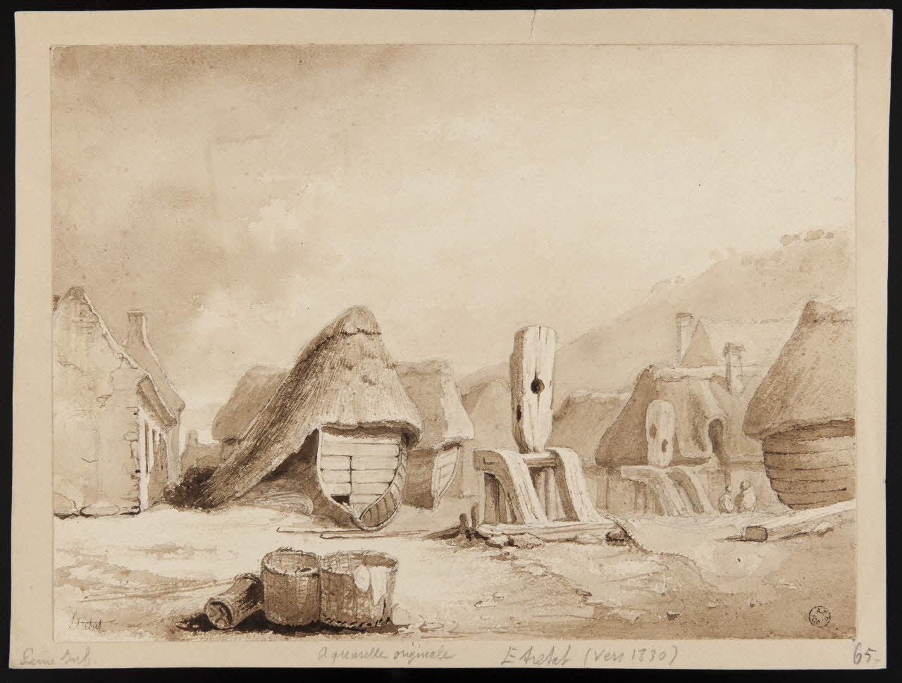 dessin Etretat 1825-1835 1944.1.11 Photo