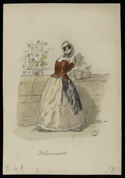 dessin Arlésienne 1944.1.8 Photo
