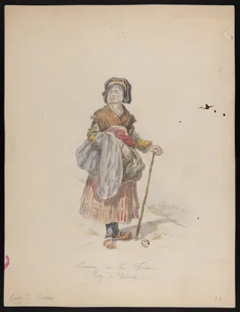 dessin Femme de la Tour  (Puy-de-Dôme) 1944.1.9 Photo