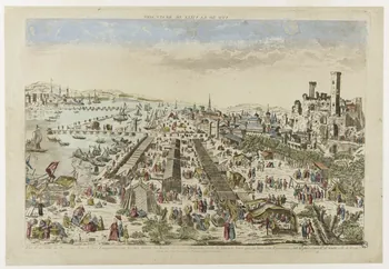Mondhare Louis-Joseph imagerie ancienne LA FOIRE DE BEAUCAIRE 1759-1780 1944.12.13 Photo