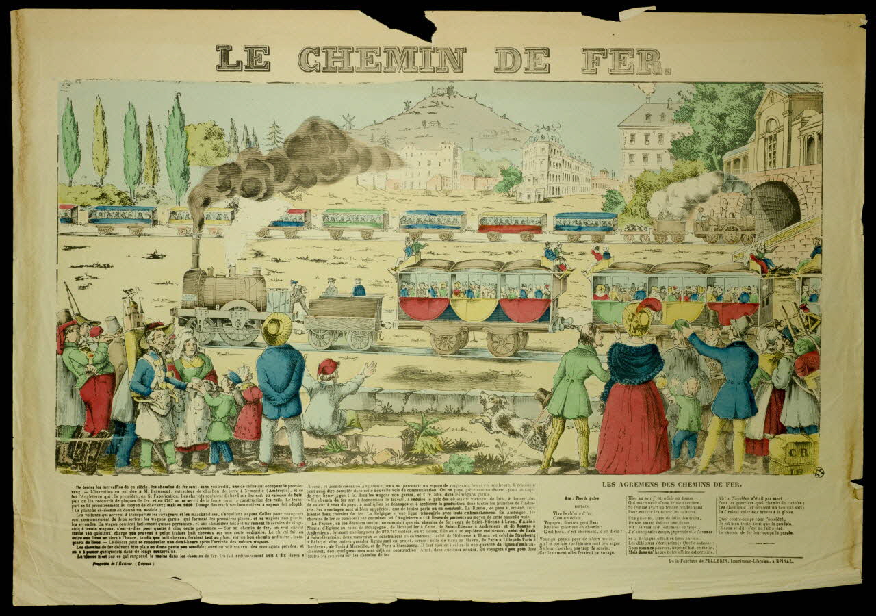 estampe LE CHEMIN DE FER. 1944.12.4 Photo