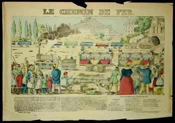 estampe LE CHEMIN DE FER. 1944.12.4 Photo