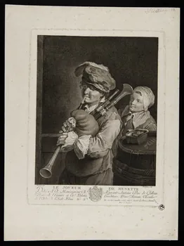 imagerie ancienne LE JOUEUR DE MUSETTE 1944.12.9 Photo