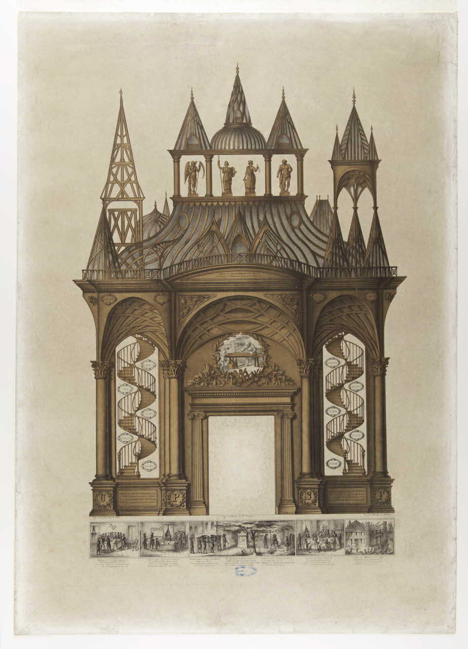 estampe Gloire au Travail, Mépris à la Paresse.  Le travail & l'Honneur voilà notre Richesse. 1944.15.1 Photo