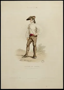 Ferdinand ; Maurice ; Moine ; Aubert et Cie illustration PAYSAN DE LARUNS  (vallée d'Ossau, Basses-Pyrénées) Paris 1850-1860 1944.2.100  Photo