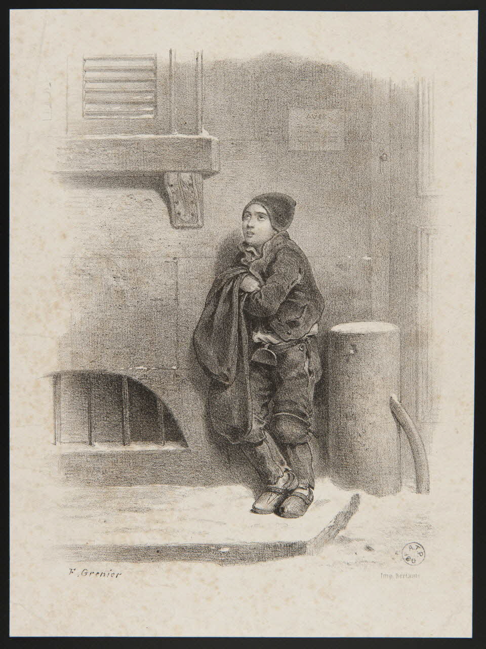 François Grenier de Saint-Martin ; Bertauts estampe Le Petit Savoyard 1835-1845 1944.2.116 Photo