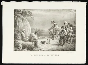 Sylvestre Martin Baptiste ; Mayer estampe DANSE DES MARIONETTES. Paris 1845 1944.2.118 Photo