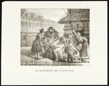 Sylvestre Martin Baptiste ; Mayer estampe LE MARCHAND DE CULOTTES. Paris 1845 1944.2.121 Photo