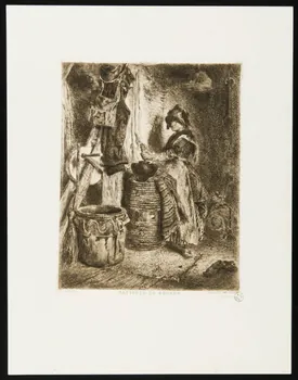 Jules Laurens ; Sarazin illustration BATTEUSE DE BEURRE Paris 1859-1862 1944.2.124 Photo