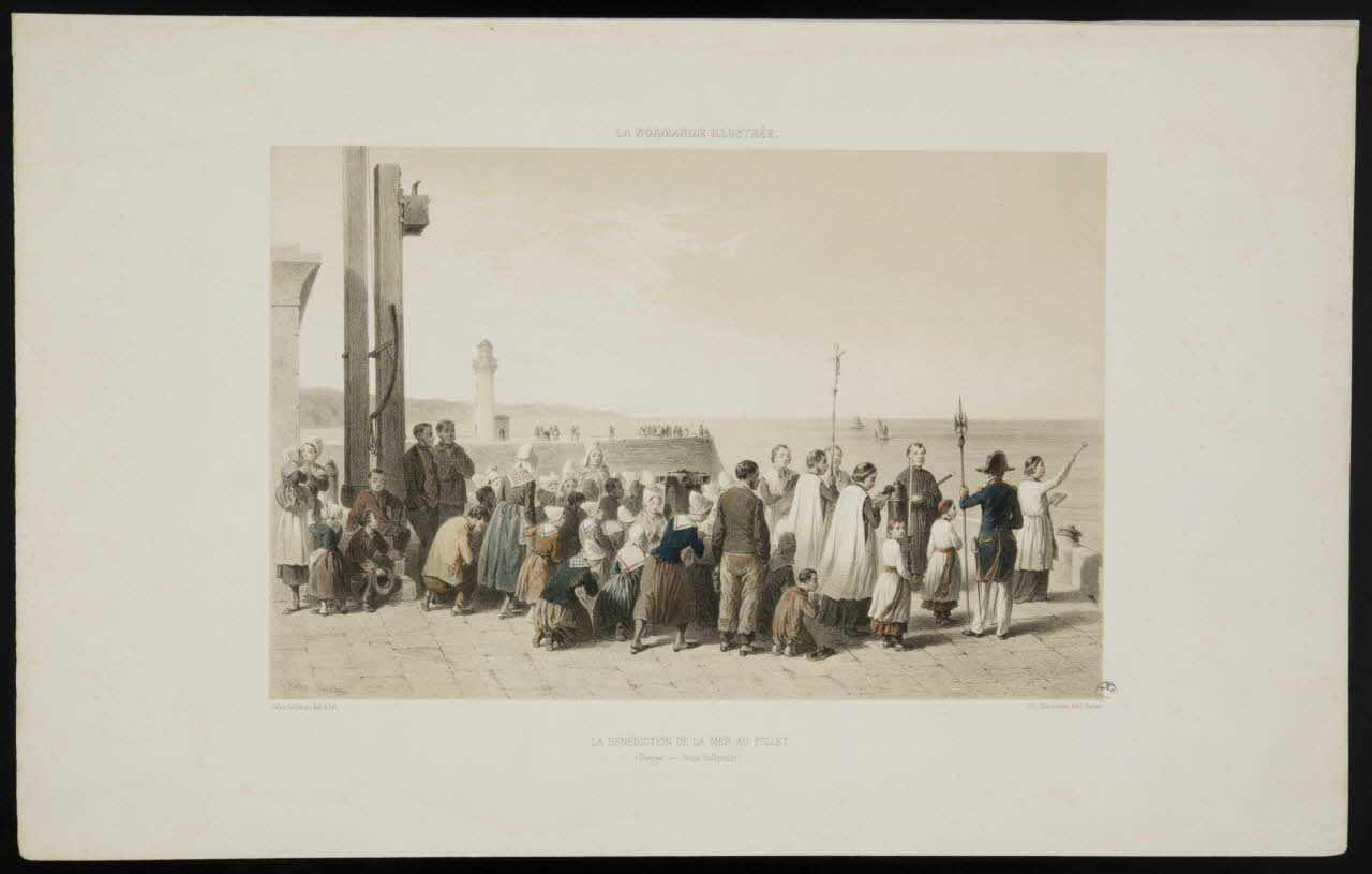 Jules Gaildrau ; Charpentier Père et Fils et Cie illustration LA BENEDICTION DE LA MER AU POLLET. Nantes 1860 1944.2.135 Photo