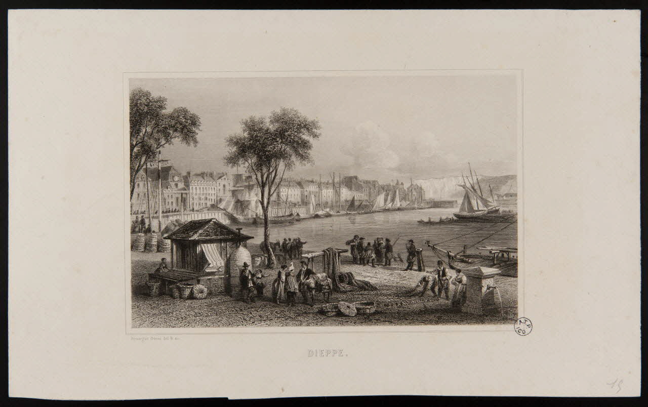 Adolphe Rouargue ; Emile Rouargue estampe DIEPPE. 1845-1855 1944.2.136 Photo