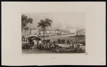Adolphe Rouargue ; Emile Rouargue estampe DIEPPE. 1845-1855 1944.2.136  Photo