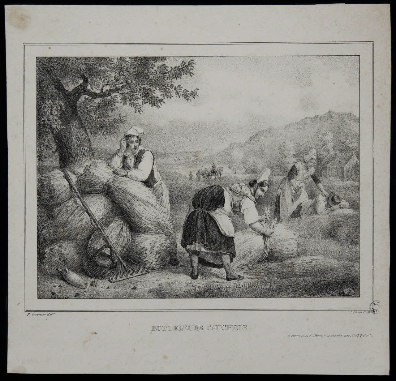 François Grenier de Saint-Martin ; Charles C. Motte estampe BOTTELEURS CAUCHOIS. Paris 1822-1832 1944.2.140 Photo