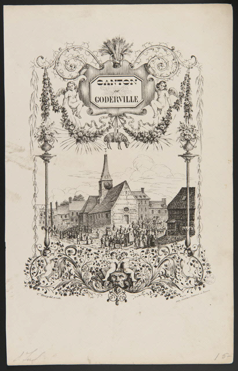 Henry Théodore ; Periaux Nicetas estampe Canton de Goderville Rouen 1835-1845 1944.2.141 Photo
