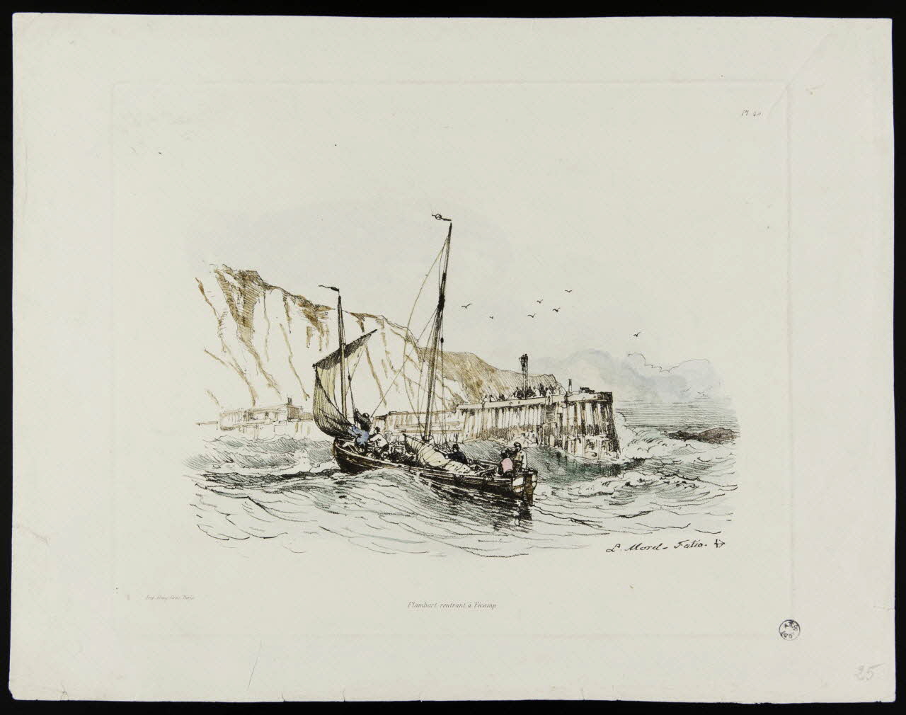 Morel Fatio Antoine Léon ; Geny gros estampe Flambart rentrant à Fécamp. Paris 1855-1865 1944.2.144 Photo