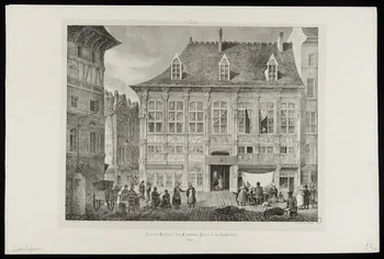 Lemaître ; Godefroy Engelmann estampe Ancien Bureau des Finances, Place de la Cathédrale.  Rouen. 1819-1829 1944.2.147 Photo