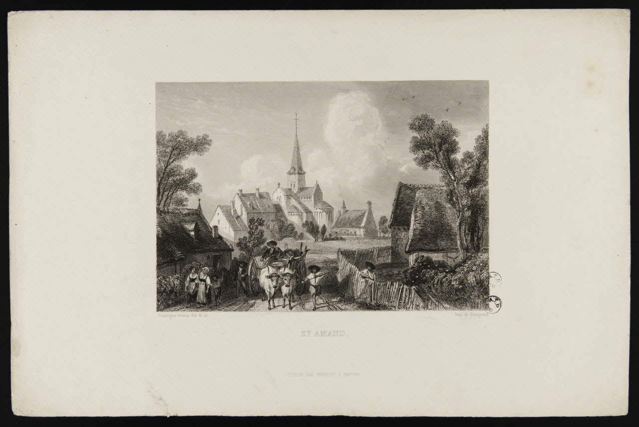 Adolphe Rouargue ; Emile Rouargue ; Bougeard ; Suireau estampe St AMAND. Nantes 1845-1855 1944.2.148 Photo