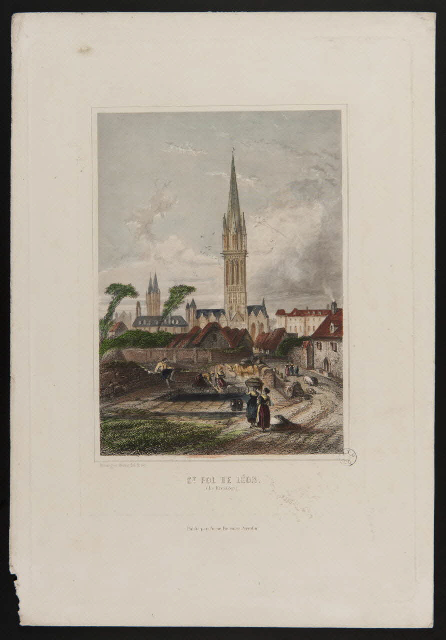 Adolphe Rouargue ; Emile Rouargue ; Furne ; Fournier (édite estampe ST POL DE LEON.  (le Kreisker.) 1845-1855 1944.2.153 Photo