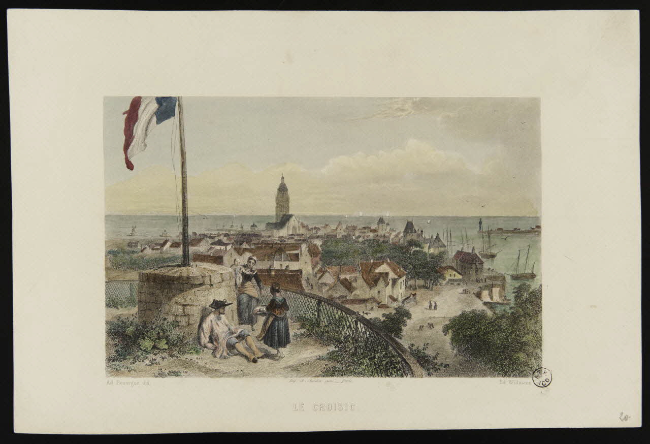 Edouard Willmann ; Adolphe Rouargue estampe LE CROISIC Ile-de-France, France 1845-1855 1944.2.155 Photo