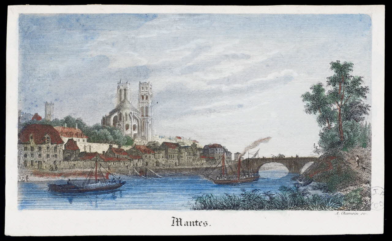 Chamoin Alphonse estampe Mantes 1845-1855 1944.2.157 Photo