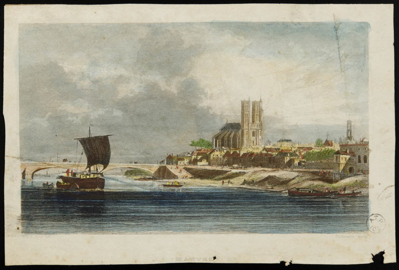 Outhwaite Jean Jacques ; Morel Fatio Antoine Léon estampe MANTES 1855-1865 1944.2.158 Photo