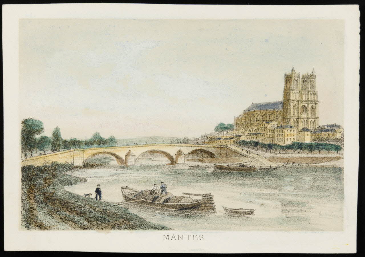estampe MANTES. 1845-1855 1944.2.159 Photo