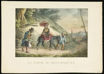 Sylvestre Martin Baptiste ; Mayer J. estampe LA PARTIE DE MONTMORENCY Paris 1845 1944.2.164 Photo