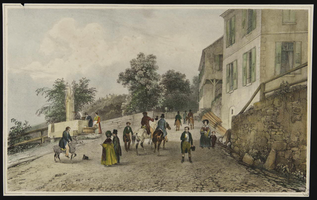 estampe Scène de rue 1835-1845 1944.2.166 Photo