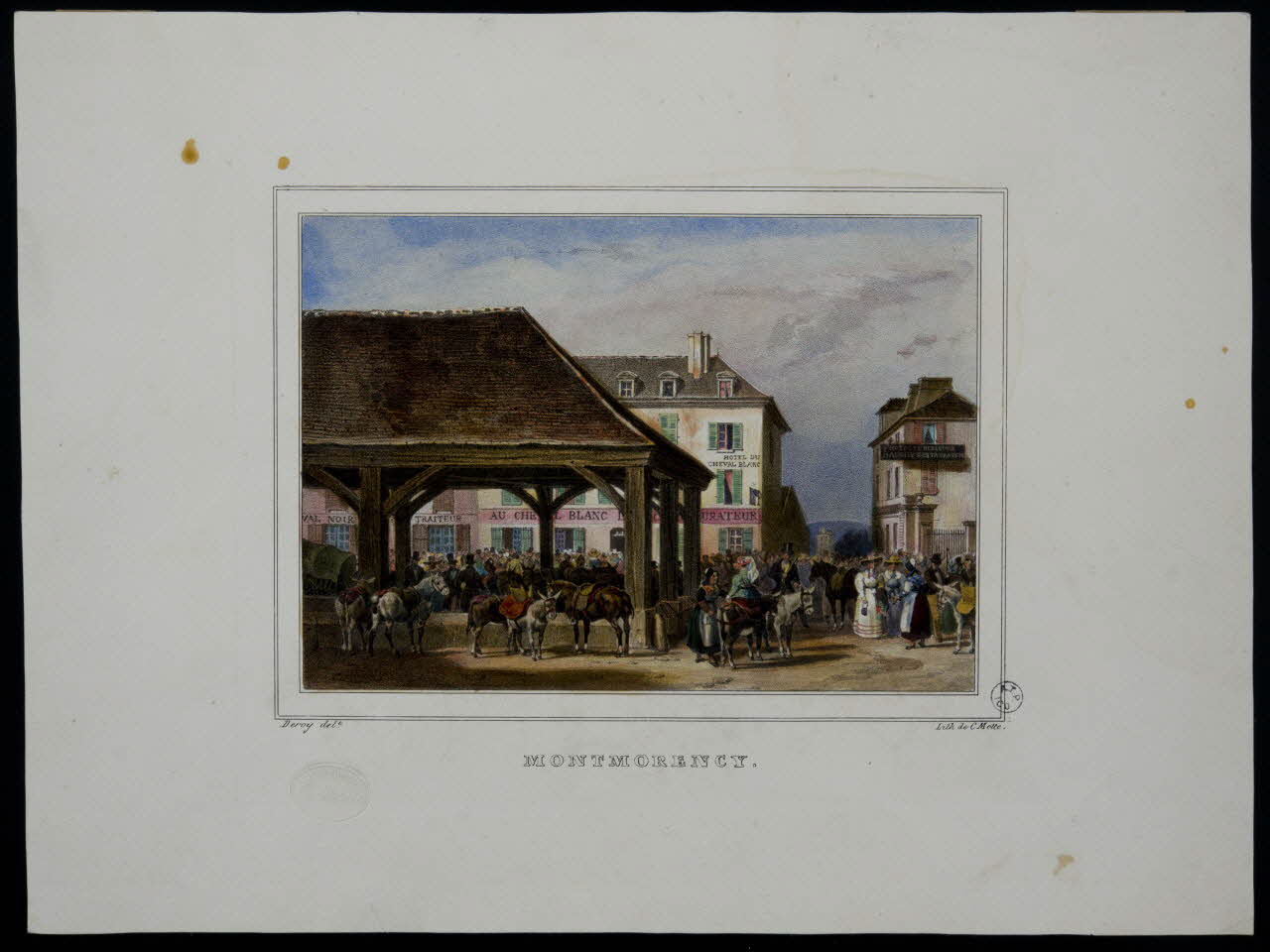 Isidore Laurent Deroy ; Charles C. Motte estampe Montmorency 1830-1840 1944.2.169 Photo