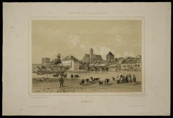 Benoist Philippe ; Thierry Frères ; François Bulla ; Denecourt (édi estampe MORET. Fontainebleau 1844 1944.2.174 Photo