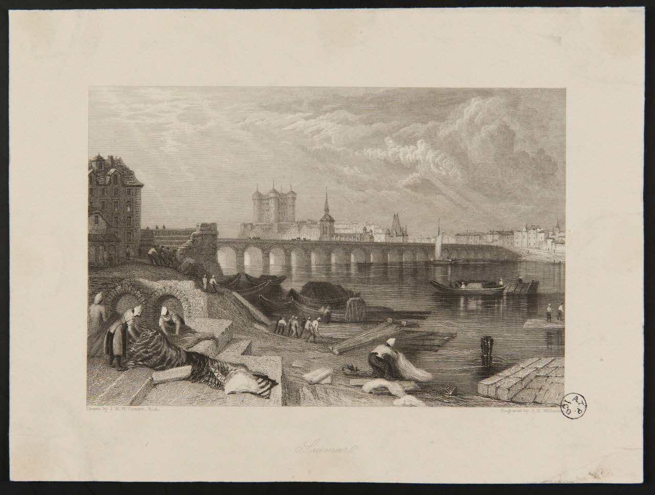 James Tilbitts Willmore ; Turner Joseph Mallord William estampe Saumur 1845-1855 1944.2.182 Photo