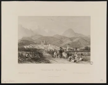 estampe Clermont and the Puy-de-Dôme. 1944.2.185 Photo