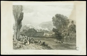 Cousen John ; James Duffield Harding ; Lloyd ; Henrings (i estampe APPROACH TO THIERS 1833 1944.2.186 Photo
