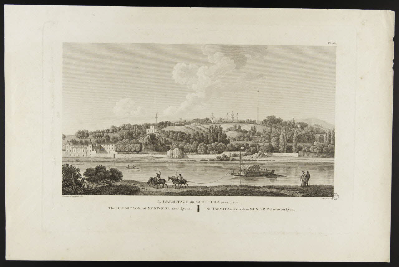 Perdoux Joseph ; Bourgeois du Castelet Constant estampe L'HERMITAGE du MONT-D'OR près Lyon. 1815-1825 1944.2.192 Photo