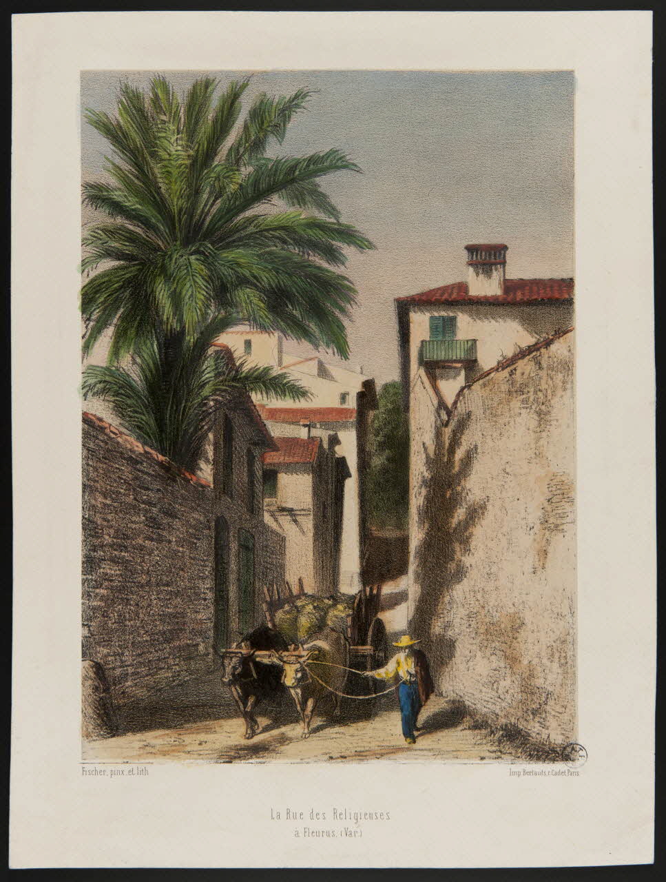 estampe La Rue des Religieuses  à Fleurus. (Var.) 1944.2.204 Photo