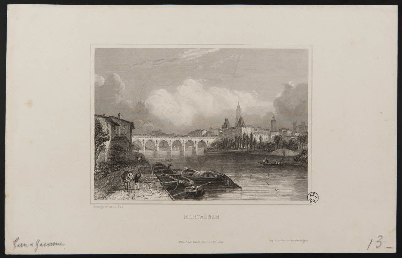 Adolphe Rouargue ; Emile Rouargue ; F. ; Furne estampe MONTAUBAN Paris 1845-1855 1944.2.210 Photo
