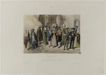 Maurice C. ; Becquet ; F. Sinnett estampe LARUNS.  UN MARIAGE SORTANT DE L'EGLISE. Paris 1850 1944.2.213 Photo