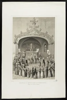 Henri Walter ; Becquet estampe CHAPELLE DE NOTRE-DAME-DE-BONNE-GARDE. 1835-1845 1944.2.228  Photo