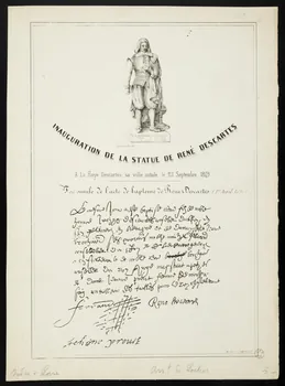 Guerithault Pierre Eugène ; Henry estampe INAUGURATION DE LA STATUE DE RENE DESCARTES Châtellerault 1841-1851 1944.2.232 Photo