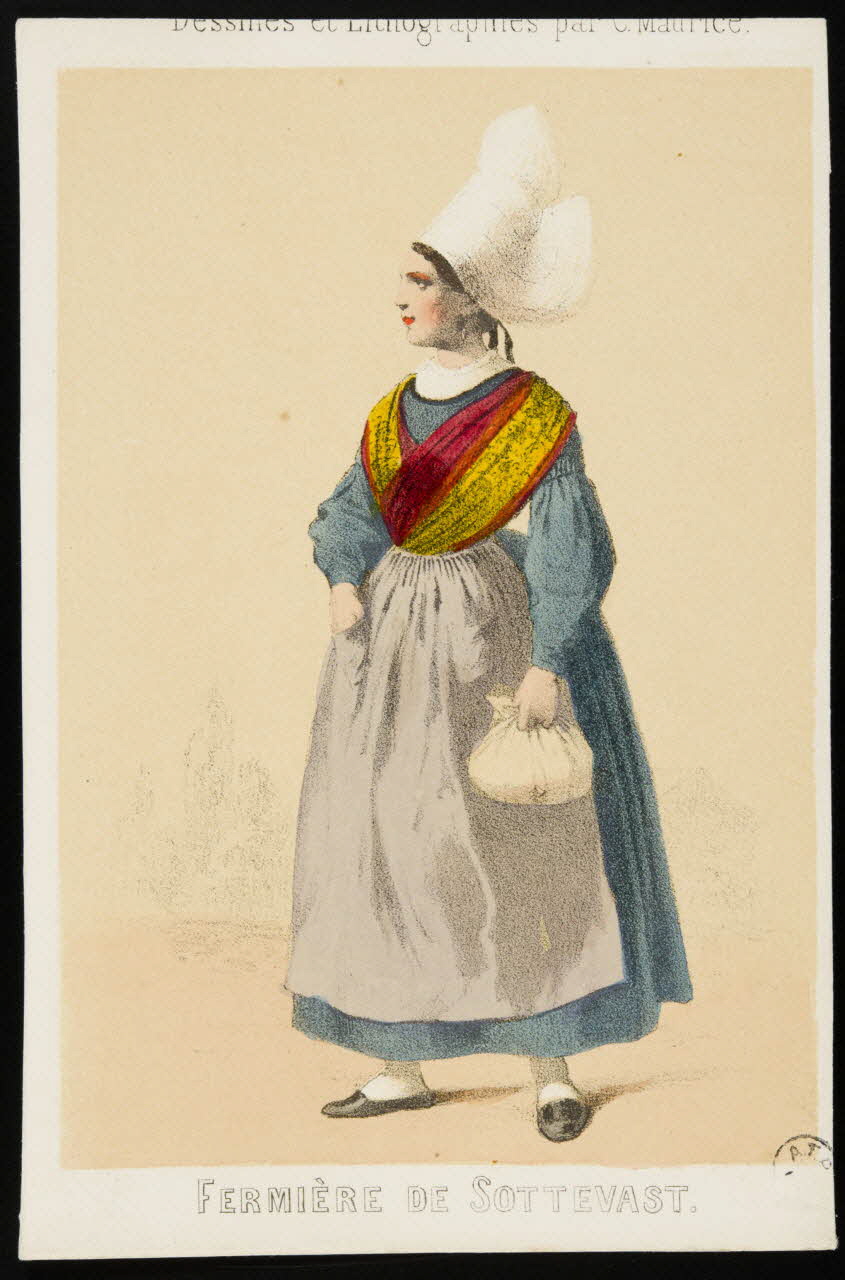 Maurice C. élément d'ensemble FERMIERE DE SOTTEVAST. 1845-1855 1944.2.24 Photo