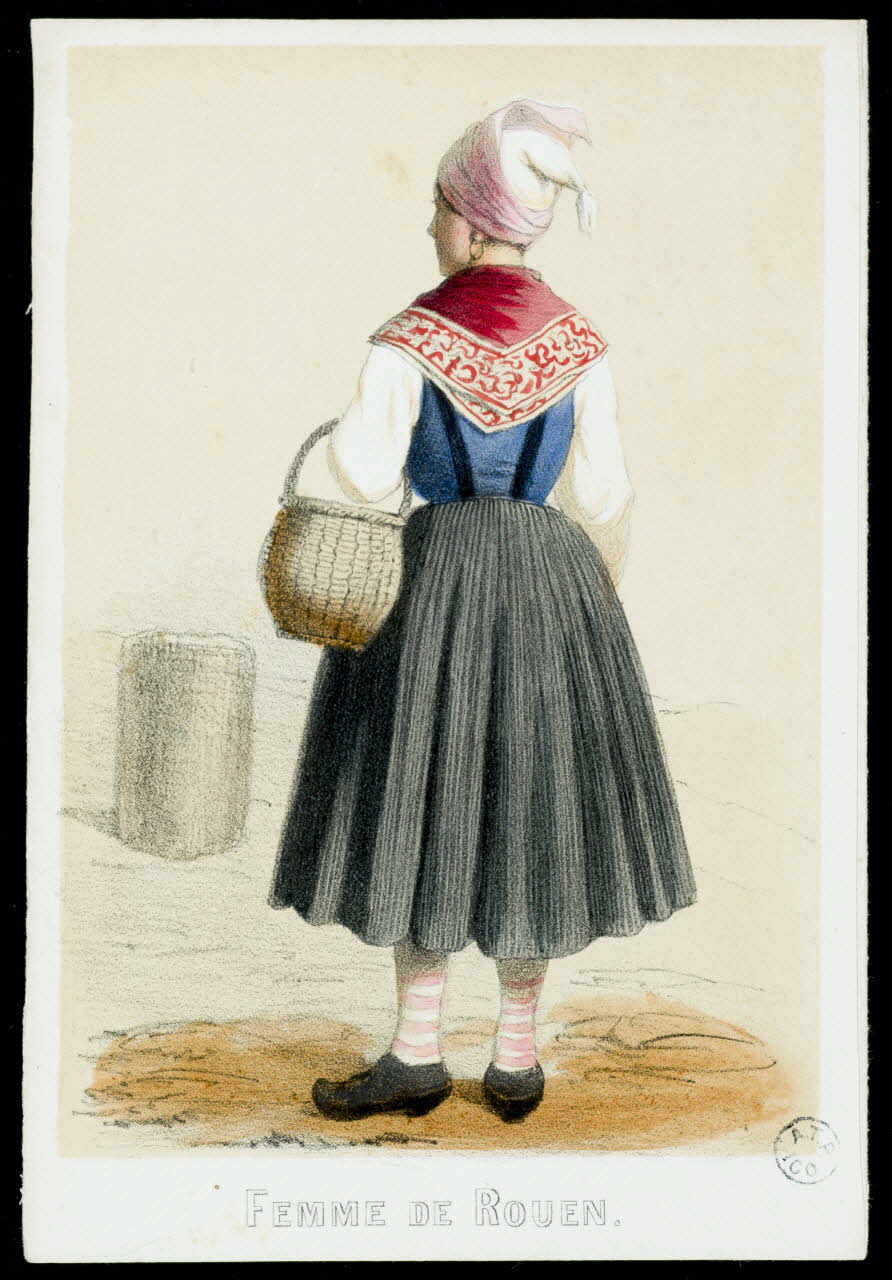 Maurice C. élément d'ensemble FEMME DE ROUEN. 1845-1855 1944.2.31 Photo