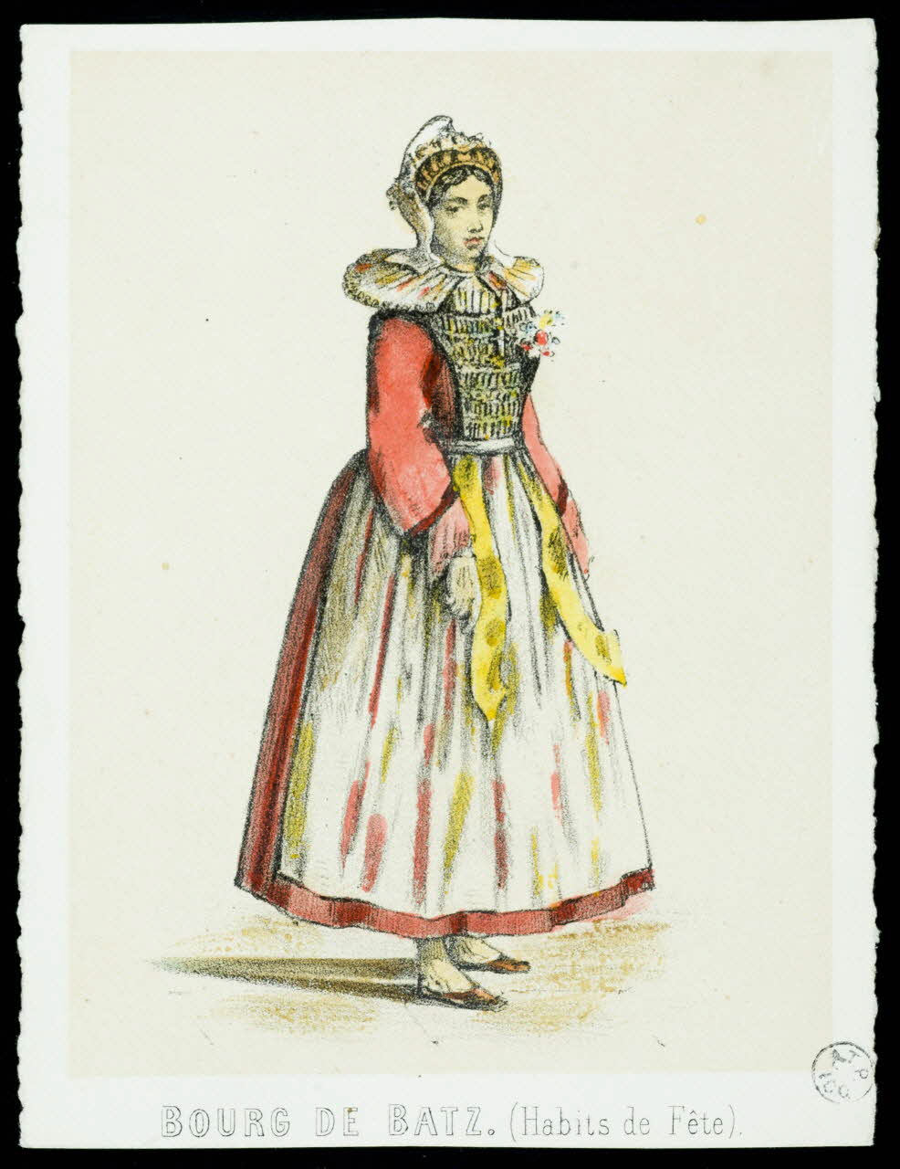 élément d'ensemble BOURG DE BATZ. 1845-1855 1944.2.38 Photo