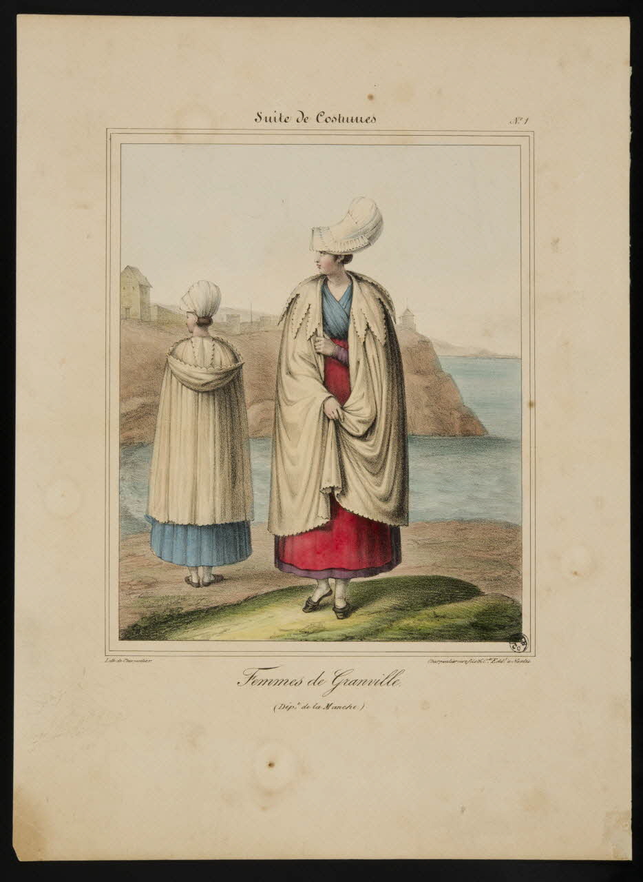 Charpentier Père et Fils et Cie estampe Femmes de Granville. Nantes 1825-1835 1944.2.47 Photo