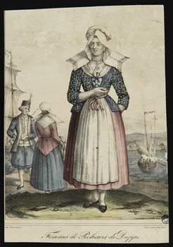 Charpentier Père et Fils et Cie estampe Femmes de Pêcheurs de Dieppe. Nantes 1825-1835 1944.2.54  Photo