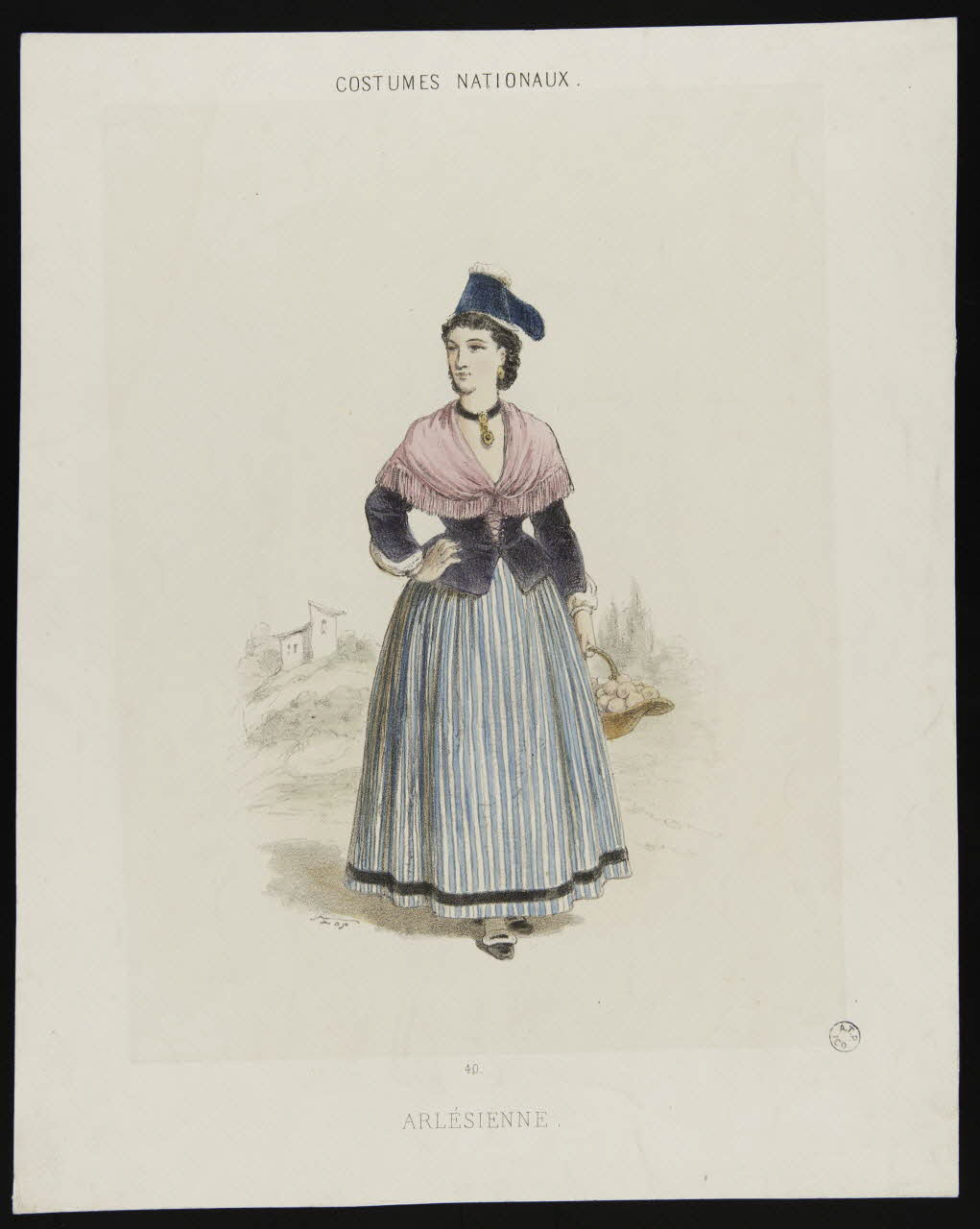 Louis Morel-Retz ; Stop estampe ARLESIENNE 1865-1875 1944.2.59 Photo