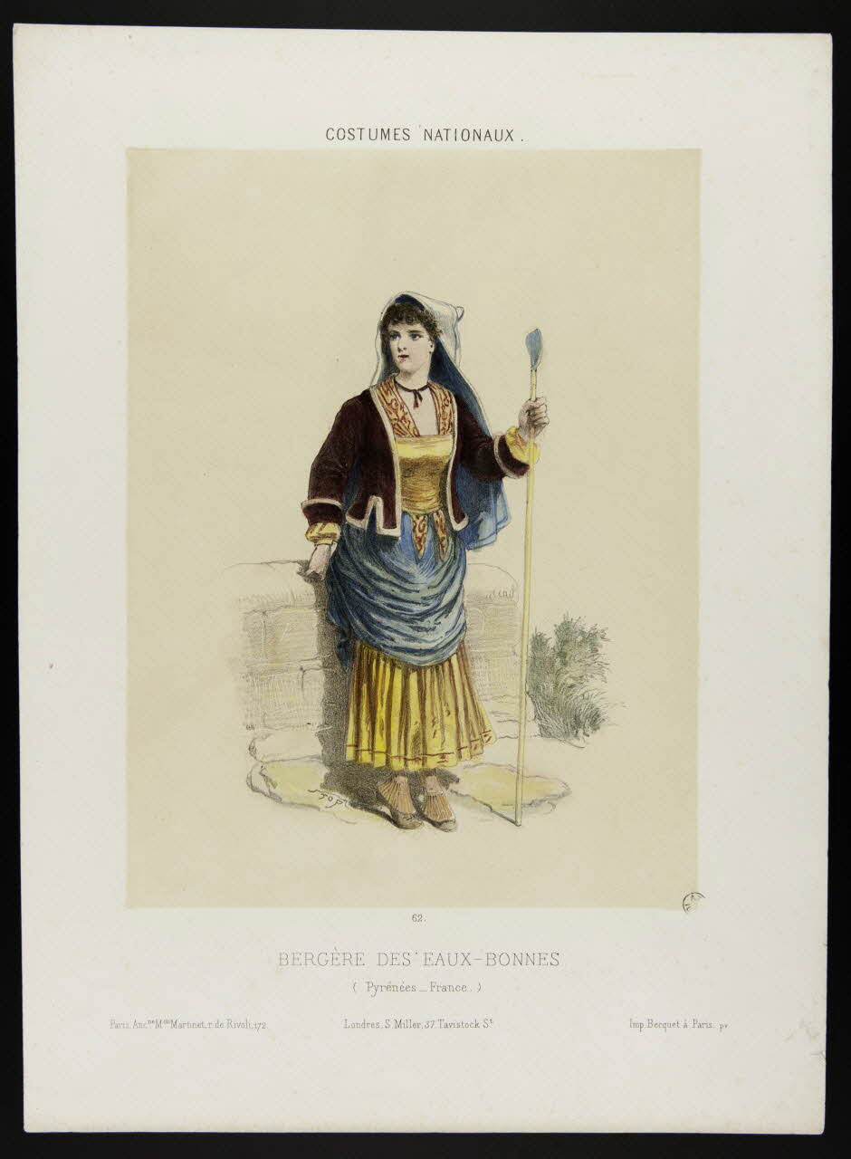 Louis Morel-Retz ; Stop ; Martinet ; Mill estampe BERGERE DES EAUX-BONNES Londres 1865-1875 1944.2.61 Photo