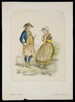 estampe COSTUMES BRETONS 1944.2.78 Photo
