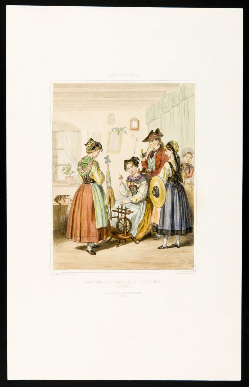 estampe COSTUMES DU KOCHERSBERG-TRUCHTERSHEIM 1944.2.80 Photo