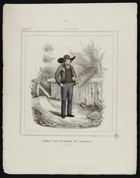 Laloue A. estampe PAYSAN DES ENVIRONS DE LAMBALLE  (Côtes du Nord.) 1847-1857 1944.2.83 Photo