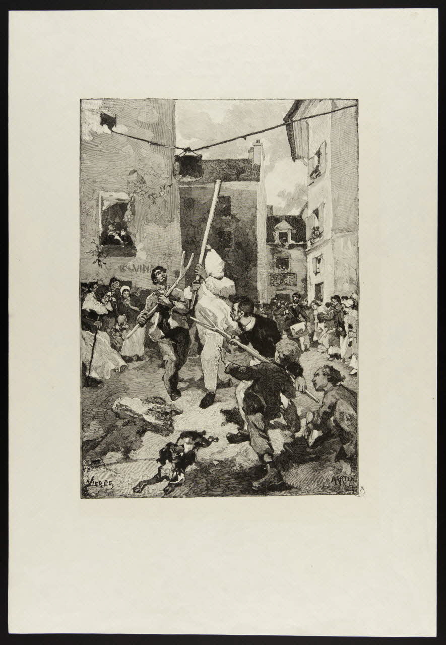 Daniel Vierge ; Martin estampe Le jeu de la marmite chinoise 1885 1944.21.21 Photo